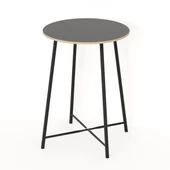 Eportatif Mutfak Oval 2 Kişilik Bar Yemek Masası Füme 1517 - 8
