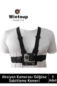 Premium Ayarlanabilir Spor Bisiklet Koşu Tırmanış Outdoor Aksiyon Kamerası Göğüse Sabitleme Kemeri - 1