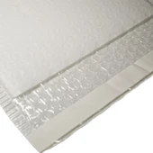 Beyaz Kağıt Kaplamalı Balonlu Patpat Torba Bantlı 17x25 +5 (100Adet) Baloncuklu Torba thumbnail 6