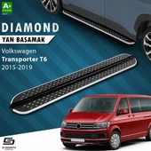 S-Dizayn VW Transporter T6 Kısa Şase Diamond Krom Yan Basamak 213 Cm 2015-2019 - 1