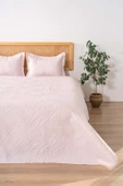 Rivaİstanbul Venada Çift Kişilik Mikro Uyku Seti 3 Parça Yatak Örtüsü Seti Pudra thumbnail 1