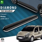 S-Dizayn Citroen Nemo Diamond Krom Yan Basamak 173 Cm 2008-2017 thumbnail 1