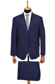 Erkek Lacivert 4 Drop Takım Elbise Çift Yırtmaçlı BGL-ST03971 thumbnail 2