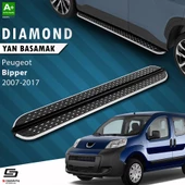 S-Dizayn Peugeot Bipper Diamond Krom Yan Basamak 173 Cm 2007-2017 thumbnail 1