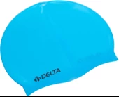 Delta Silikon Bone Deluxe Yüzücü Havuz ve Deniz Bonesi (Düz Renk),Mavi - 1