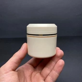 50 ml Plastik Krem Kutusu , 50 cc Krem Renkli Kapaklı Krem Kavanozu x 3 Adet - 1