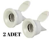 2 Adet Koku Önleyici Çekvalfli Adaptör Conta Lavabo & Eviye Gideri için - 1