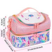 Vest Beslenme Çantası Çift Katlı Pembe Unicorn - 2