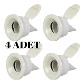 4 Adet Koku Önleyici Çekvalfli Adaptör Conta Lavabo & Eviye Gideri için - 2