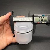 50 ml Plastik Krem Kutusu , 50 cc Şeffaf Renkli Kapaklı Krem Kavanozu x 3 Adet - 3