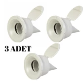 3 Adet Koku Önleyici Çekvalfli Adaptör Conta Lavabo & Eviye Gideri için - 1
