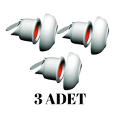 3 Adet Koku Yok! Çekvalfli Adaptör Conta Lavabo Gideri Koku Önleyici - 1