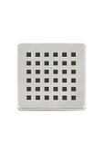 DeSiphon Paslanmaz Çelik Kare Delikli Banyo Yer Süzgeç Izgarası Üst Kapak 10X10 Süzgeç Uyumlu - 1