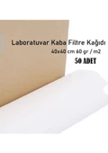 Laboratuvar Kaba Filtre Kağıdı, Laboratuvar Süzgeç Kağıdı 40X40 cm 60 Gr/m2 50 Adet - 2