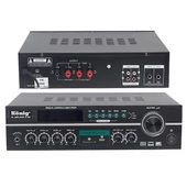 KÖNİG K-166 150 WATT 100V/70V/4-8 OHM USB/SD UK-İKİ BÖL-3 MİK GİRİŞLİ HAT TRAFOLU ANFİ - 1