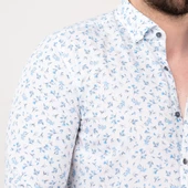 ECER SLİMFİT DESENLİ YAZLIK ERKEK GÖMLEK thumbnail 5