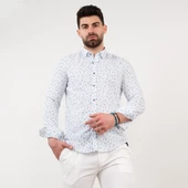 ECER SLİMFİT DESENLİ YAZLIK ERKEK GÖMLEK thumbnail 4