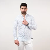ECER SLİMFİT DESENLİ YAZLIK ERKEK GÖMLEK thumbnail 1