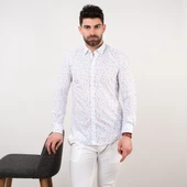 ECER SLİMFİT DESENLİ YAZLIK ERKEK GÖMLEK thumbnail 6