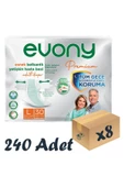 EVONY Premium Esnek Belbantlı Yetişkin Hasta Bezi Large 30 Lu 8 Paket 240 Adet - 1