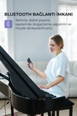 Maxword JAMMY Yüksek Kaliteli Hammer Action 88 Tuşlu Dijital Piyano (Siyah) - 4