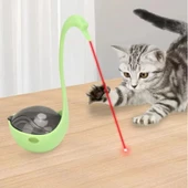 Kuğu Şeklinde Lazerli Kedi Oyuncağı - 3
