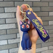 Sailor Moon Sevimli Kedi Anahtarlık ve Çanta Süsü - 2