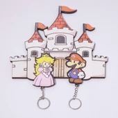 Super Mario Bros Anahtarlık  Çift Seti - Anahtar Askısı thumbnail 1
