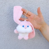 Sevimli Tavşan Peluş Anahtarlık Çanta  Süsü thumbnail 7