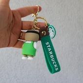 Starbucks Ayı 3D Karikatür Silikon Anahtarlık thumbnail 10