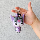 Sanrio Kuromi 3D  Figür Anahtarlık thumbnail 3