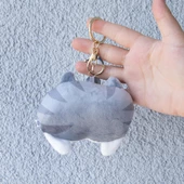 Sevimli Peluş Kedi Poposu Anahtarlık Çanta Süsü - 2