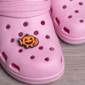 Halloween Bal Kabağı Temalı  Jibbitz Terlik Süsü - 1