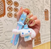 Cinnamaroll Tasarımlı Silikon Anahtarlık Çanta  Süsü 1 ADET - 1