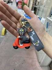 Tom&Jerry  Scooter Tasarımlı  Anahtarlık  Çanta Süsü thumbnail 1