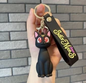 Sailor Moon Sevimli Kedi Anahtarlık ve Çanta Süsü - 1