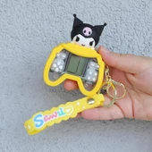 Kawaii Sanrioo Karakterler Mini Oyun  Konsolu Tetris Oyun  Anahtarlık - 4