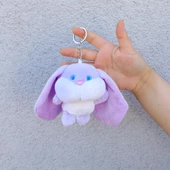 Sevimli Tavşan Peluş Anahtarlık Çanta  Süsü thumbnail 3