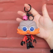 Sonic Hedgehog Kirpi Sonic Pop Stil Figür Anahtarlık - 1