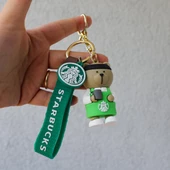 Starbucks Ayı 3D Karikatür Silikon Anahtarlık thumbnail 9