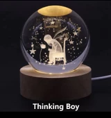 Küçük Prens Usb   Ahşap  Altlıklı Cam Küre   Büyük  Boy - 2