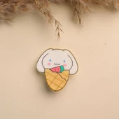 Sanrio Karakterler Dondurma Tasarımlı 5 li toka - 7