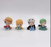 One Piece Zoro Anime 4 Parça Mini Figür Seti - 2