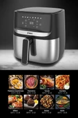 H20 1700 Watt XL Dijital Dokunmatik 8 Ön Programlı Airfryer Yağsız Kızartma Sıcak Hava Fritöz - 4