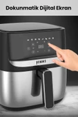 H20 1700 Watt XL Dijital Dokunmatik 8 Ön Programlı Airfryer Yağsız Kızartma Sıcak Hava Fritöz - 6