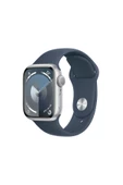 Watch Series 9 GPS 41mm Gümüş Alüminyum Kasa ve Fırtına Mavisi Spor Kordon - S/M - 1