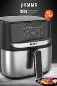 H20 1700 Watt XL Dijital Dokunmatik 8 Ön Programlı Airfryer Yağsız Kızartma Sıcak Hava Fritöz - 1