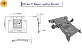 North Bayou FP-2 Nb Monitör Standları için 10"-17" Uyumlu Vesa Montaj Laptop Standı - 3