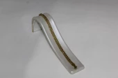 Üçlü Burgu Zincir 17 cm Paslanmaz Çelik Bileklik Gold Kadın Bileklik Künye Çelik Takı - 2