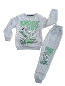 Erkek Çocuk 3 İp Baskılı 8/11 Yaş Eşofman Takım - 1